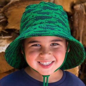 🍊5/$25 BedHead Green Hat with Dinosaur Pattern size 3-6m